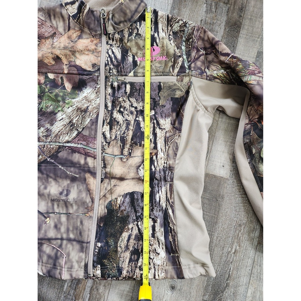 Women's Mossy Oak Hunting Jacket Camouflage Softshell Full Zip Fleece Lined M - Picture 13 of 14